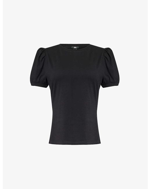 PAIGE Black Matcha Cotton-jersey T-shirt