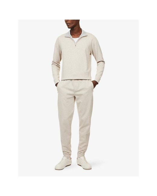 Orlebar Brown Natural Struma Slim-Leg Cotton-Jersey Jogging Bottoms for men