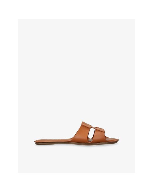 Rodo Brown Sellier Leather Sandals