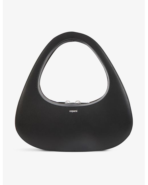 Coperni Swipe Logo Leather Baguette Bag in Black - Lyst
