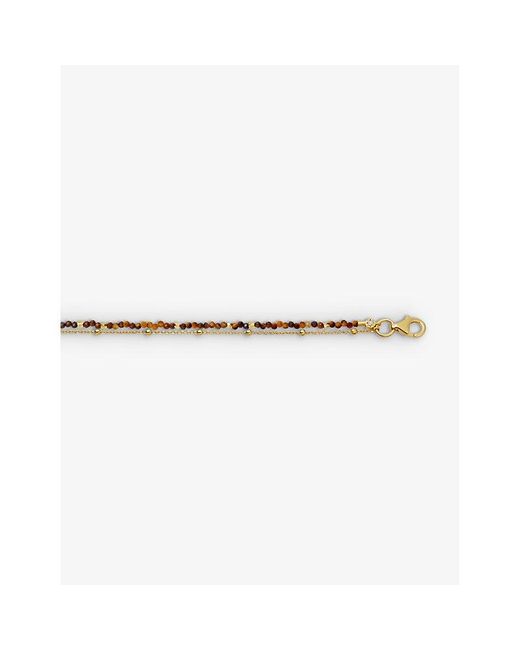 Astley Clarke Metallic Biography Tigers Eye 18Ct-Vermeil Bracelet