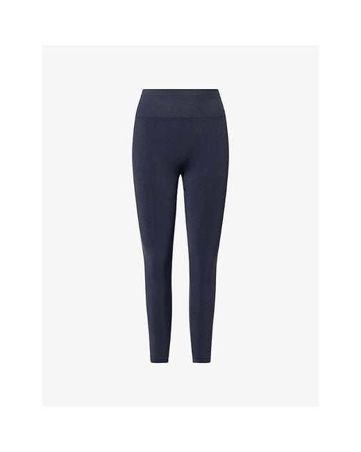 ADANOLA Blue Seamless Gym Leggings