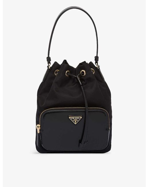 Tessuto bucket top bag prada