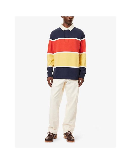 Gant Blue Striped Rugger Cotton Top for men