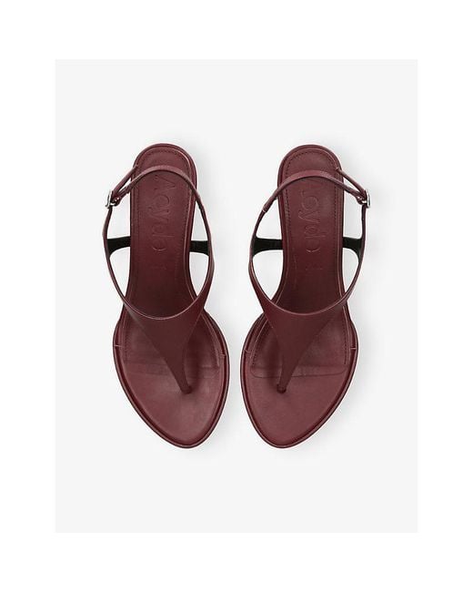 Aeyde Multicolor Roose Leather Wedge Sandal