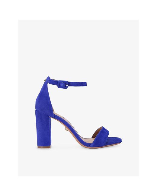 Carvela Kurt Geiger Blue Regatta Suede Heeled Sandals