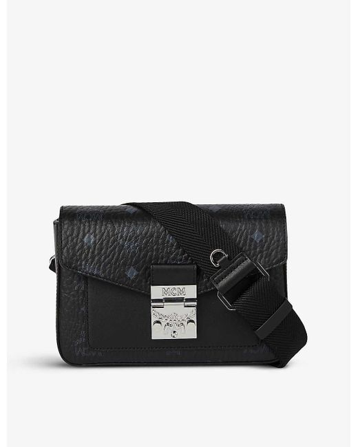 MCM Millie Graphicprint Leather Crossbody Bag in Black for Men Lyst