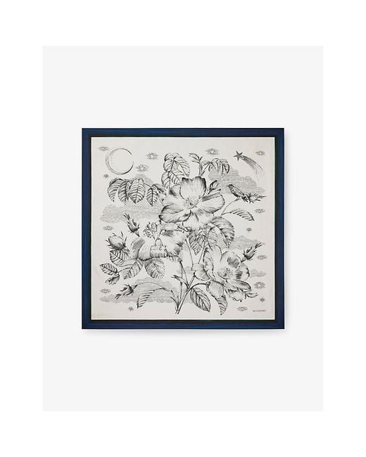 Mulberry Metallic Dreaming Silk Square Scarf