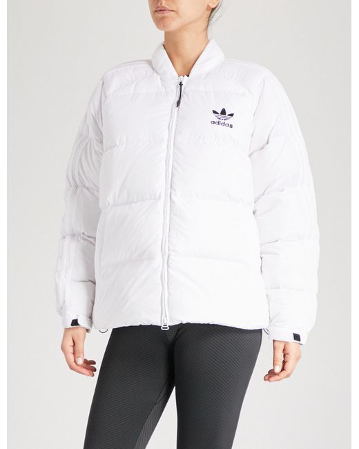 adidas Originals Sst Shell-down Puffer Jacket in White | Lyst Australia