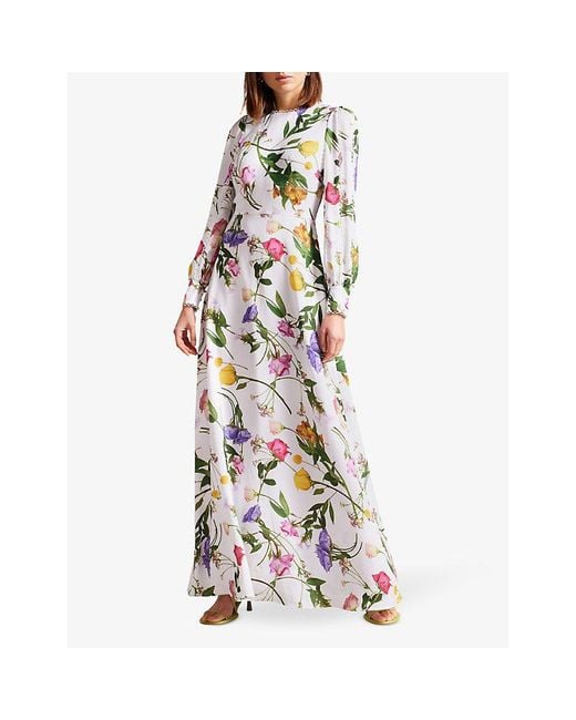 Ted baker white maxi hotsell dress