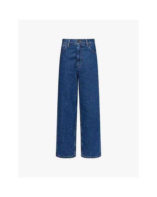 Carhartt Blue Brandon Wide-Leg Denim Jeans