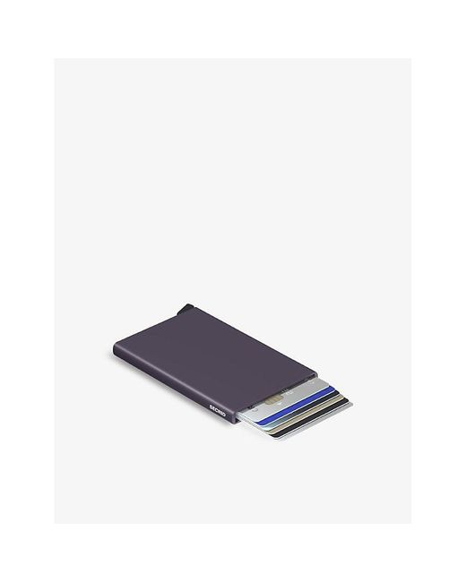 Secrid Cardprotector Aluminium Card Holder in Blue |