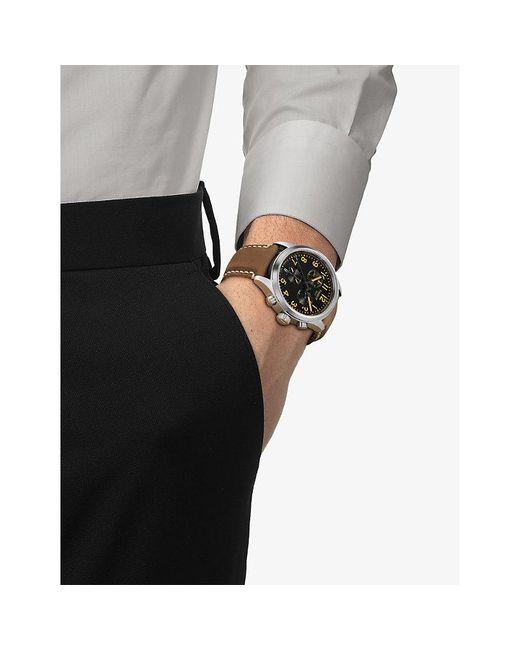 Tissot Brown Chrono L Stainless-Steel Quartz Watch 42Mm for men