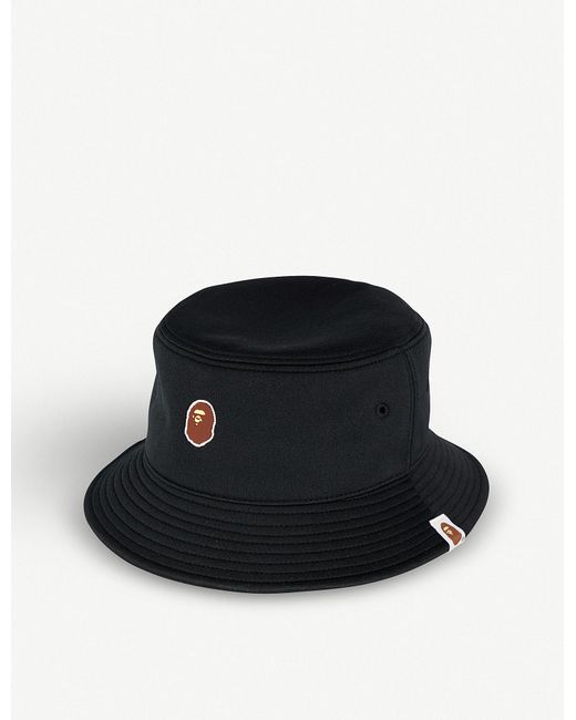 A Bathing Ape Ape Head-logo Bucket Hat in Black for Men | Lyst Canada