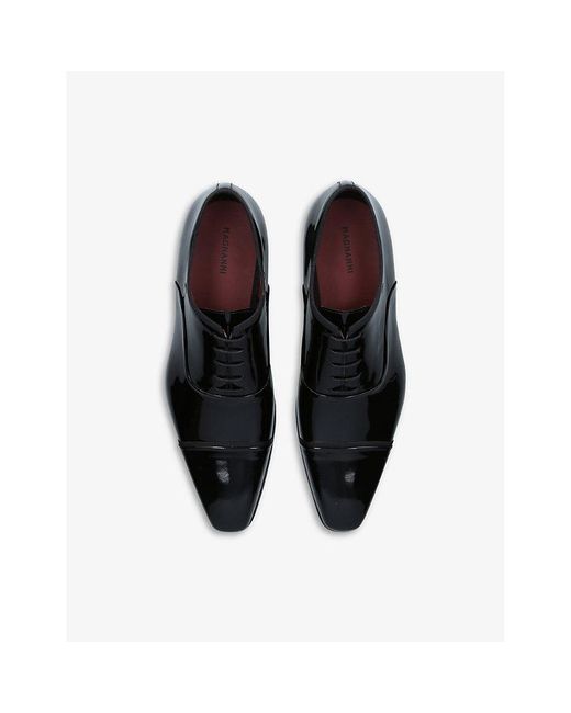 Magnanni Shoes Black Jadiel Patent-leather Oxford Shoes for men
