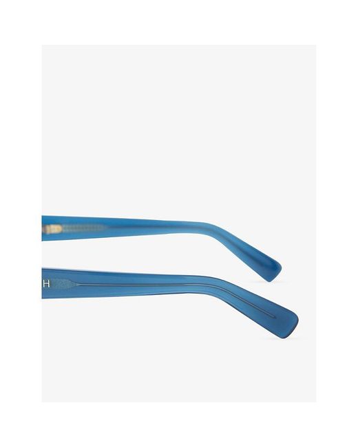 Joseph Blue Talba Aviator Acetate Sunglasses