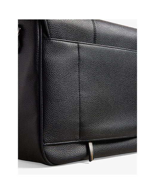 Ted Baker Kristan Fauxleather Messenger Bag in Black for Men Lyst
