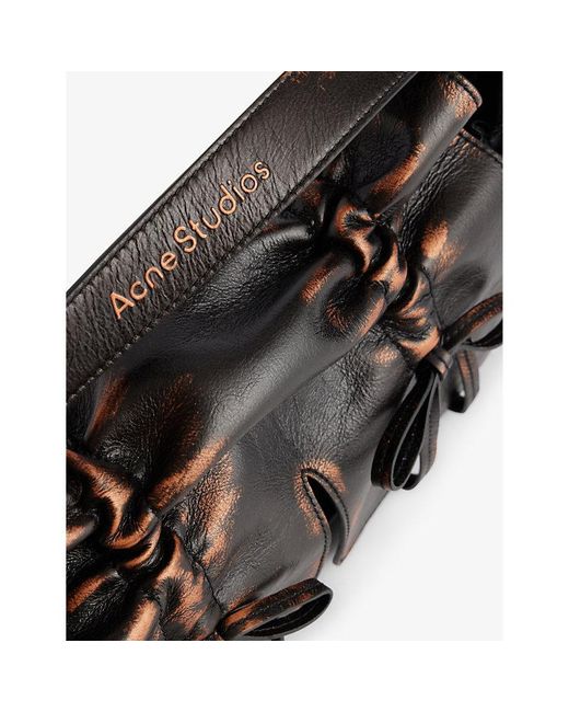 Acne Black Pocket Leather Shoulder Bag