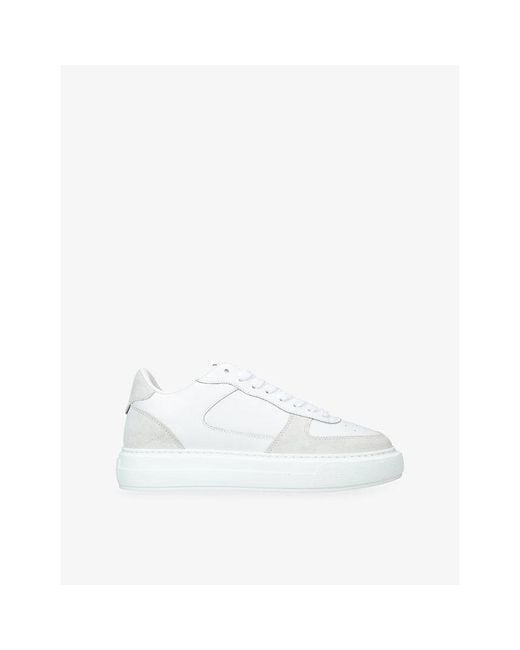 Cleens White Court Leather And Suede Trainers for men