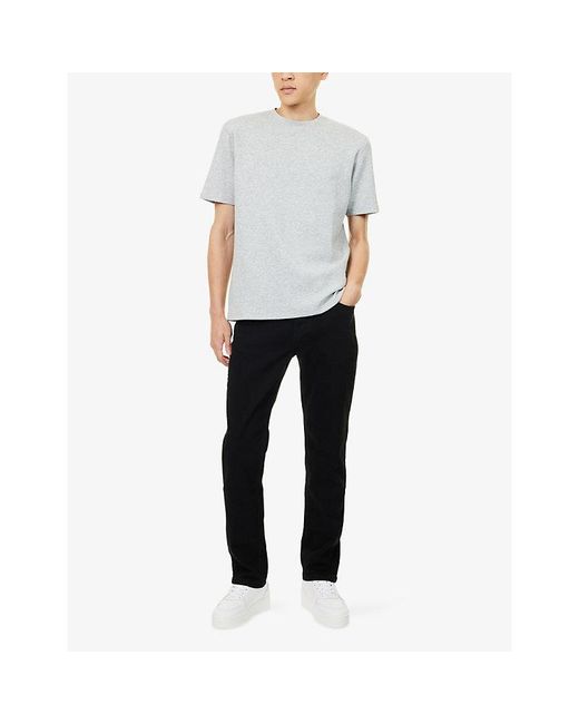 Arne White Everyday Luxe Short-Sleeve Cotton-Jersey T-Shirt for men