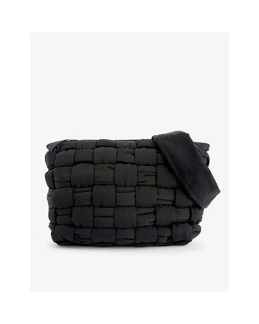 Bottega Veneta Friday Cassette Woven Cross-body Bag in Black for Men