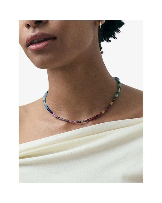 Astley Clarke Metallic Second Chance 18Ct And Gemstone Necklace