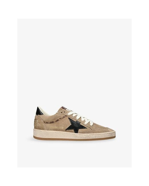 Golden Goose Deluxe Brand Natural Ballstar 15981 Suede Trainers
