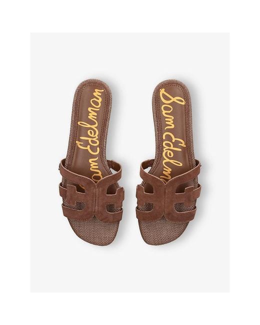 Sam Edelman Brown Bay Suede Sandals