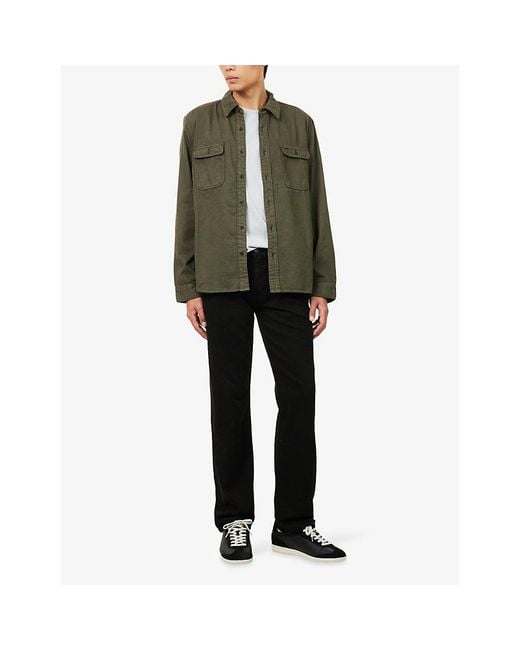 PAIGE Black Doheny Straight-Leg Denim Jeans for men