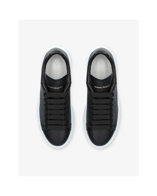 McQueen Blue Runway Leather Trainers