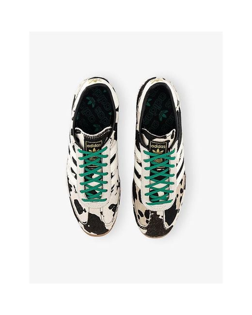 Adidas White Sl72 Leather Trainers