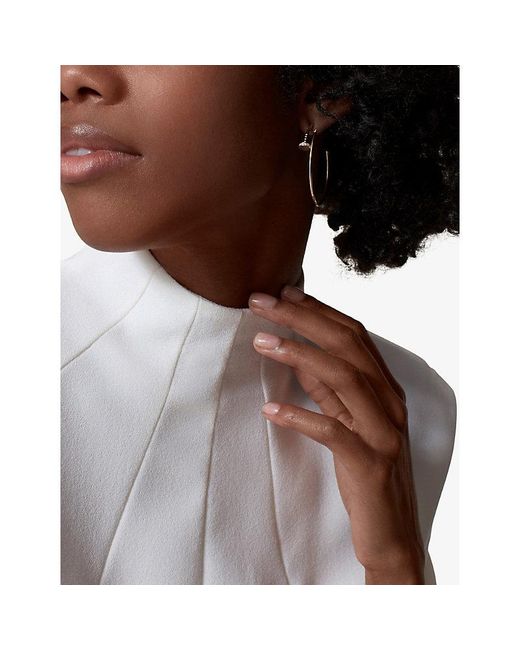 Cartier White Juste Un Clou 18Ct Rose- Single Hoop Earrings