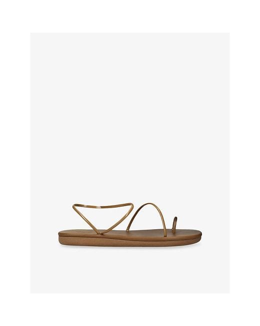 Ancient Greek Sandals Natural Kansiz Faux-Leather Sandals