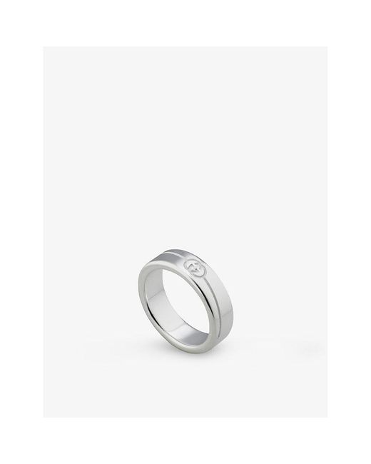 Gucci Metallic Tag Sterling Ring