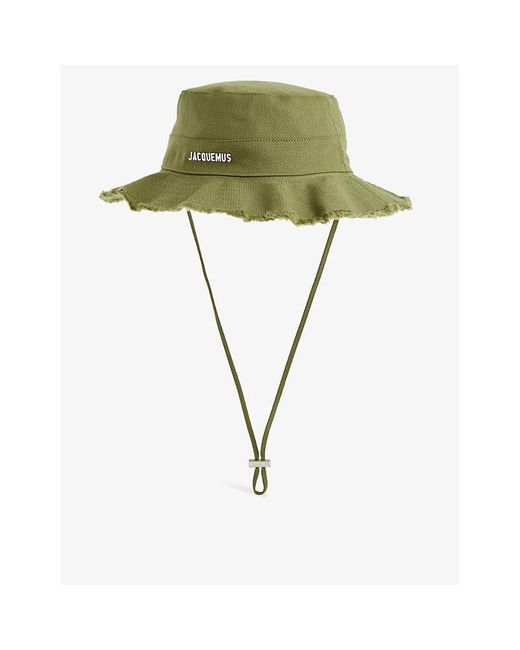 Jacquemus Green Le Bob Artichaut Cotton-twill Bucket Hat for men