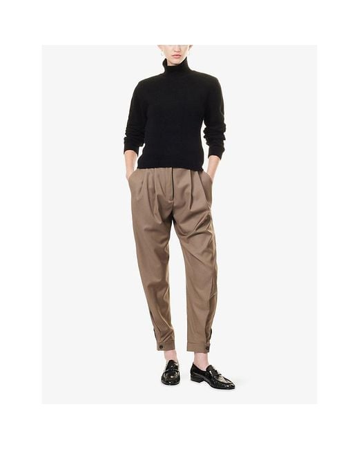 RÓHE Frames Black Statement Turtle-Neck Wool And Cashmere-Blend Jumper