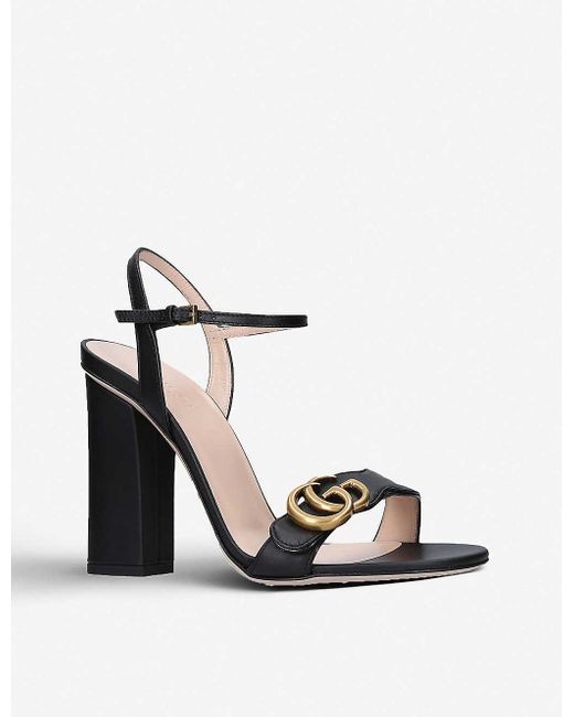 gucci marmont heels black