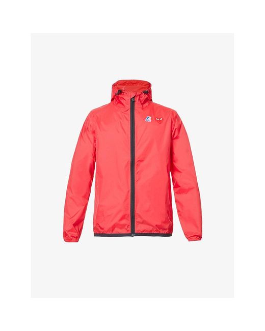 COMME DES GARÇONS PLAY Red Comme Des Garçons Play X K-Way Hooded Shell Jacket for men