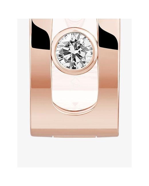 Messika Metallic Move Noa 18Ct And 0.30Ct Diamond Hoop Earrings