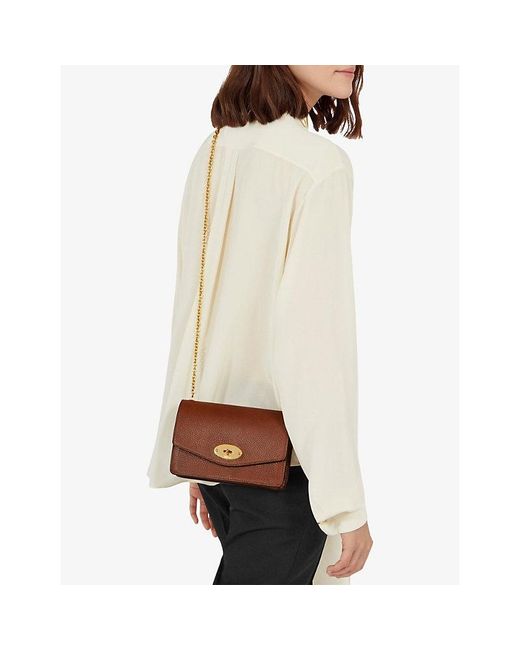 Mulberry Brown Darley Small Leather Cross-Body Bag