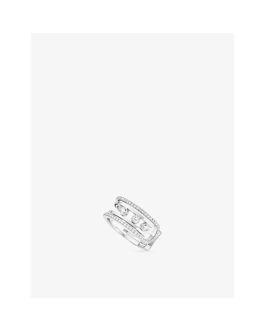 Messika White Move 10Th 18Ct And 0.79Ct Diamond Ring