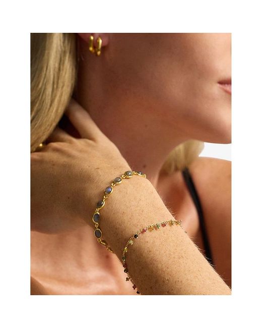 La Maison Du Couturier Metallic Amadeus Luna 18Ct Vermeil And Labradorite Bracelet