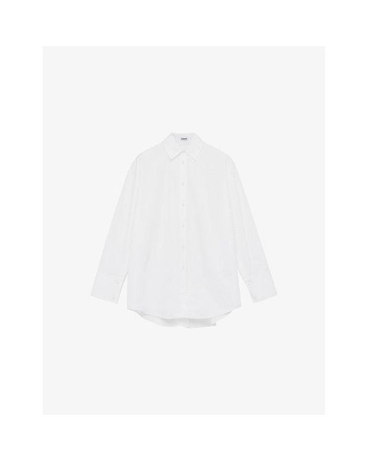 Loewe White Cape Anagram-Embroidered Cotton-Blend Shirt