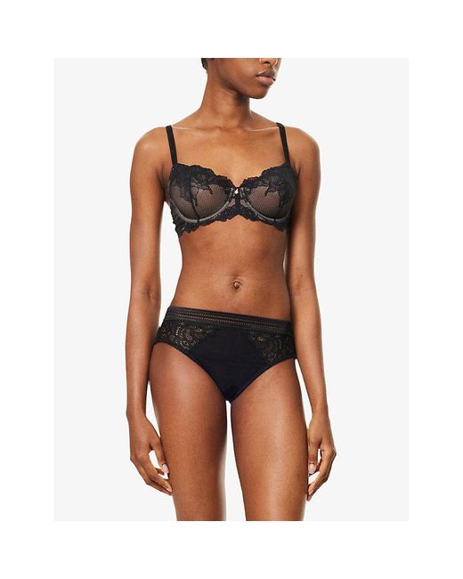Wacoal Black Vivid Attraction Underwired Lace Bra