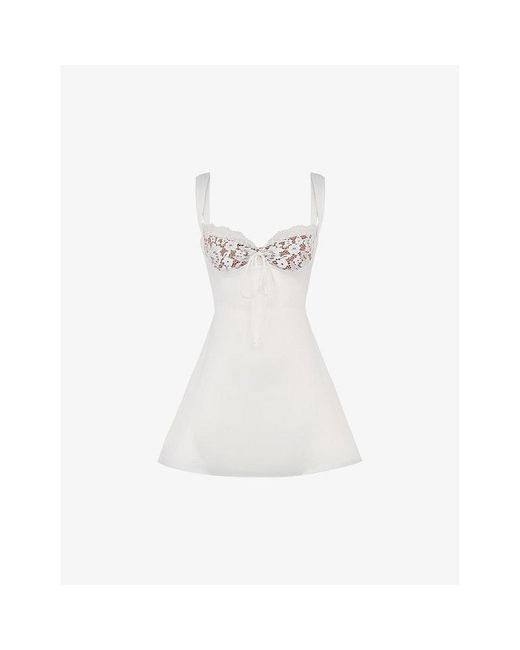 House Of Cb Adria Mini Dress in White | Lyst UK