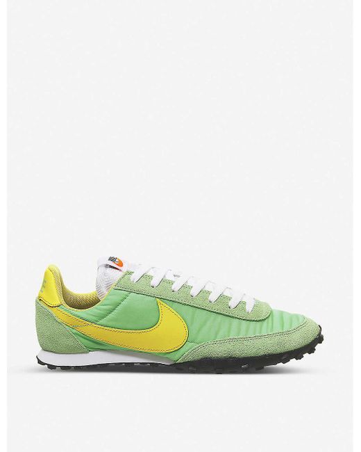 Nike Green Waffle Racer Nylon And Leather Trainers for men
