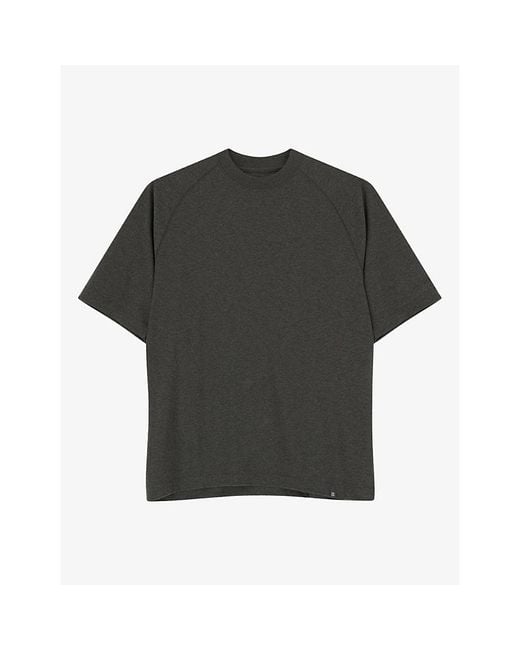 Boggi Green Mélange B Tech Piqué-Cotton T-Shirt for men