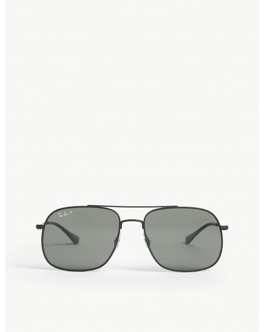 ray ban black pilot