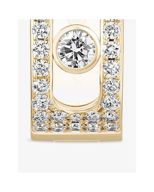 Messika Metallic Move Noa 18Ct And 0.30Ct Diamond Hoop Earrings