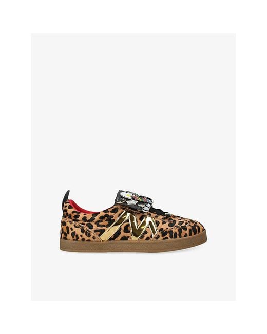 Steve Madden Brown Divulge-L Leather Trainers